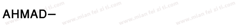 AHMAD字体转换