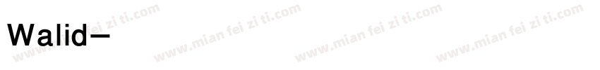 Walid字体转换