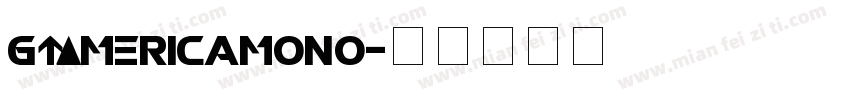 GTAmericamono字体转换