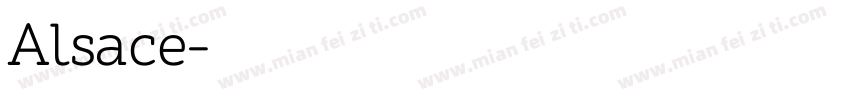Alsace字体转换