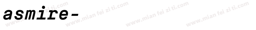 asmire字体转换