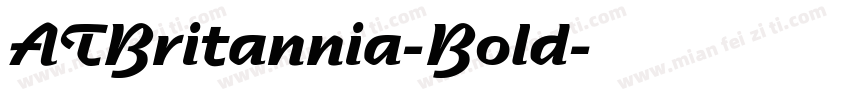 ATBritannia-Bold字体转换