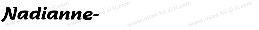 Nadianne字体转换