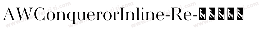 AWConquerorInline-Re字体转换