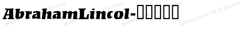 AbrahamLincol字体转换