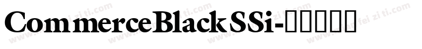 CommerceBlackSSi字体转换