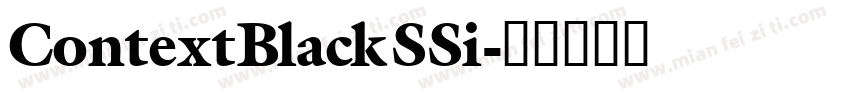 ContextBlackSSi字体转换