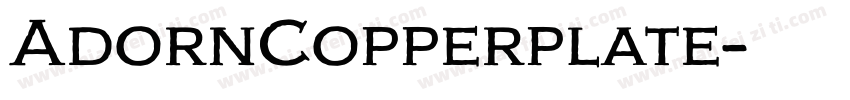 AdornCopperplate字体转换