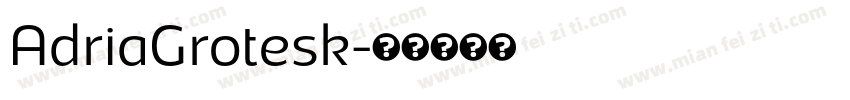 AdriaGrotesk字体转换