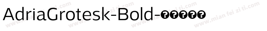 AdriaGrotesk-Bold字体转换