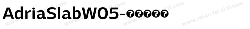 AdriaSlabW05字体转换