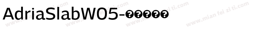 AdriaSlabW05字体转换