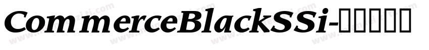 CommerceBlackSSi字体转换