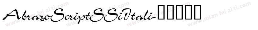 AbrazoScriptSSiItali字体转换