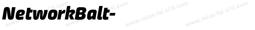NetworkBalt字体转换