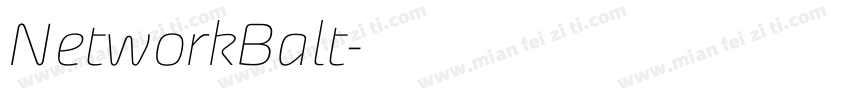 NetworkBalt字体转换