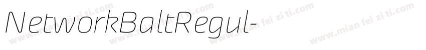 NetworkBaltRegul字体转换