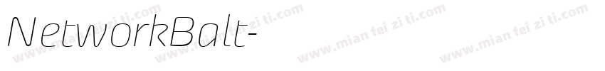NetworkBalt字体转换