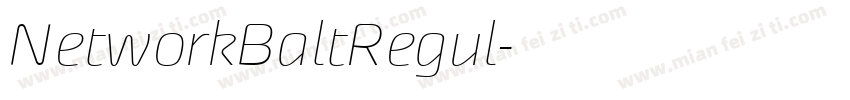 NetworkBaltRegul字体转换