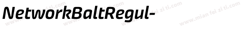 NetworkBaltRegul字体转换