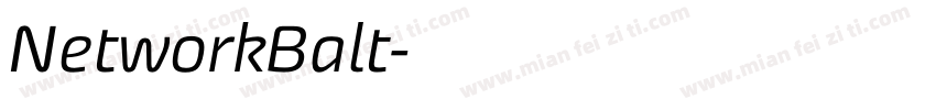 NetworkBalt字体转换