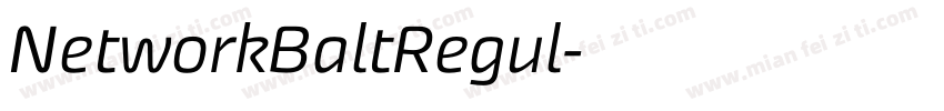 NetworkBaltRegul字体转换