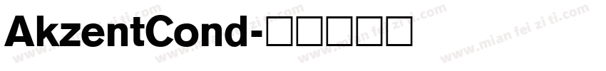 AkzentCond字体转换