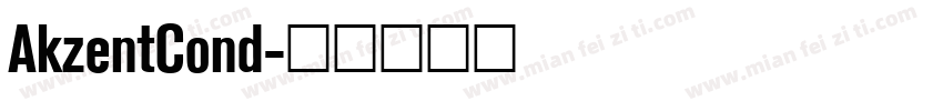 AkzentCond字体转换