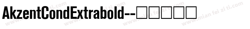 AkzentCondExtrabold-字体转换