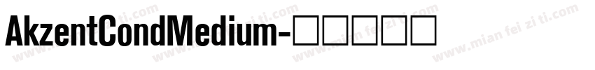 AkzentCondMedium字体转换