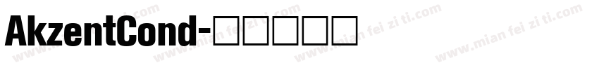 AkzentCond字体转换