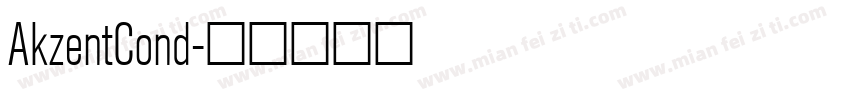 AkzentCond字体转换
