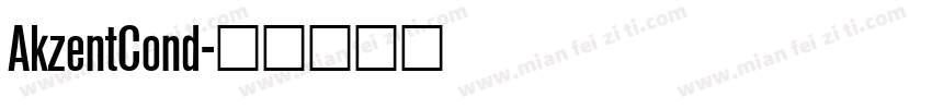 AkzentCond字体转换