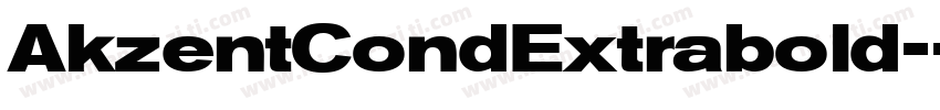AkzentCondExtrabold-字体转换