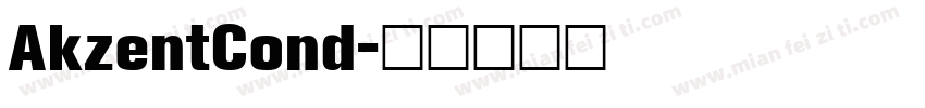 AkzentCond字体转换
