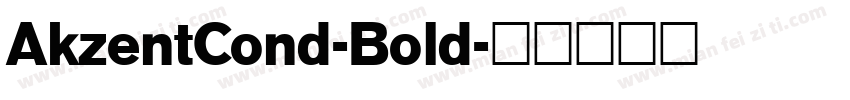 AkzentCond-Bold字体转换