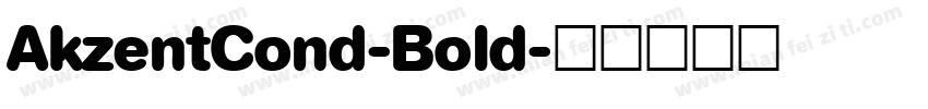 AkzentCond-Bold字体转换