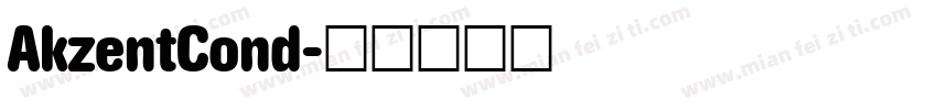 AkzentCond字体转换