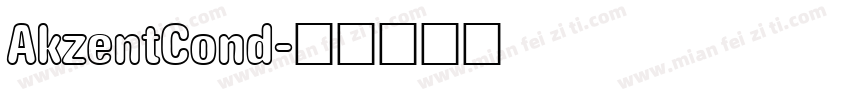 AkzentCond字体转换