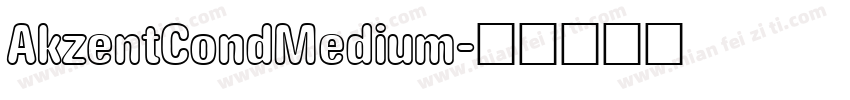 AkzentCondMedium字体转换