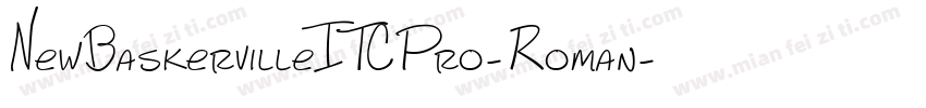 NewBaskervilleITCPro-Roman字体转换