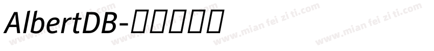 AlbertDB字体转换