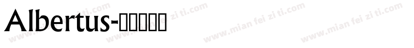 Albertus字体转换