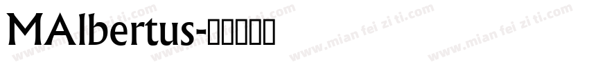 MAlbertus字体转换