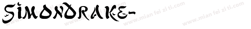 SimonDrake字体转换