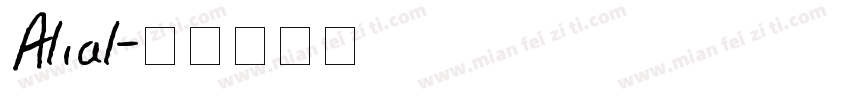 Alial字体转换