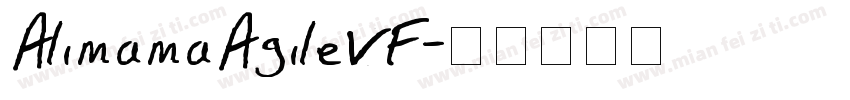 AlimamaAgileVF字体转换