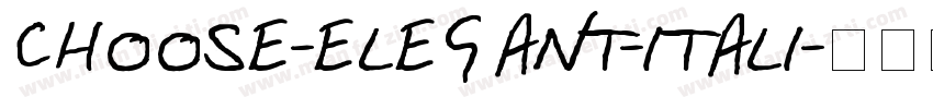 CHOOSE-ELEGANT-ITALI字体转换