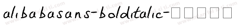 alibabasans-bolditalic字体转换