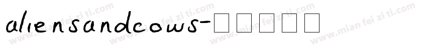aliensandcows字体转换